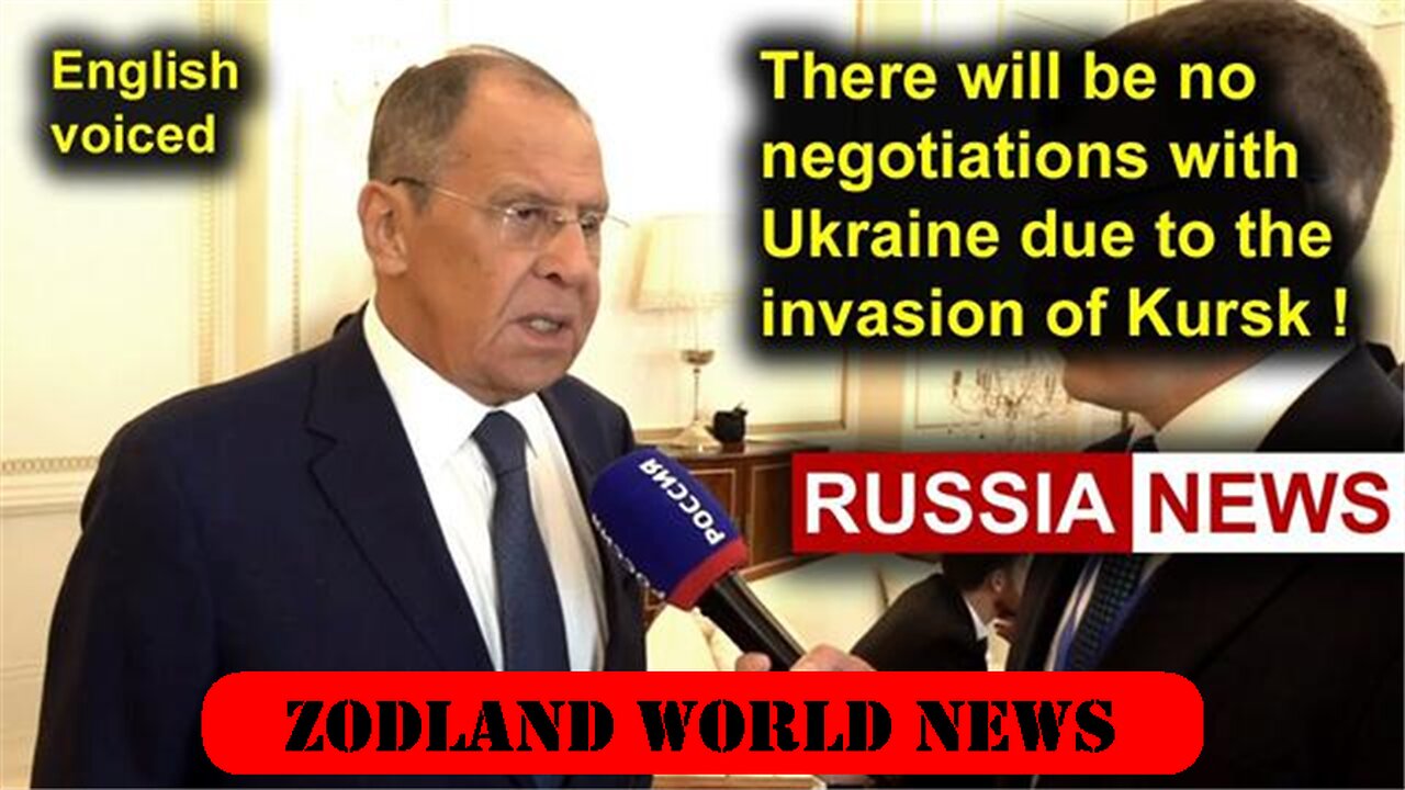 ►🇷🇺🇺🇦🚨❗️⚡Lavrov: "There will be no negotiations with Ukraine due to Kursk invasion" | Russian News