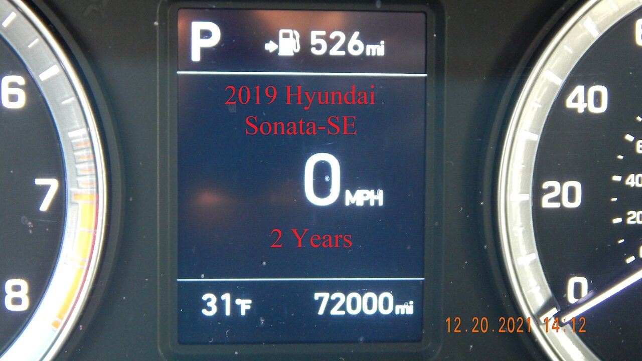 I’ve Had My 2019 Hyundai Sonata-SE For 2 Years – 12/23/2021