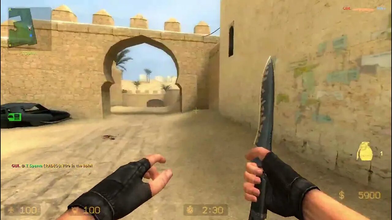 Counter Strike Source Dust 2 Bots #101 Only Knives And Friendly Fire Activated