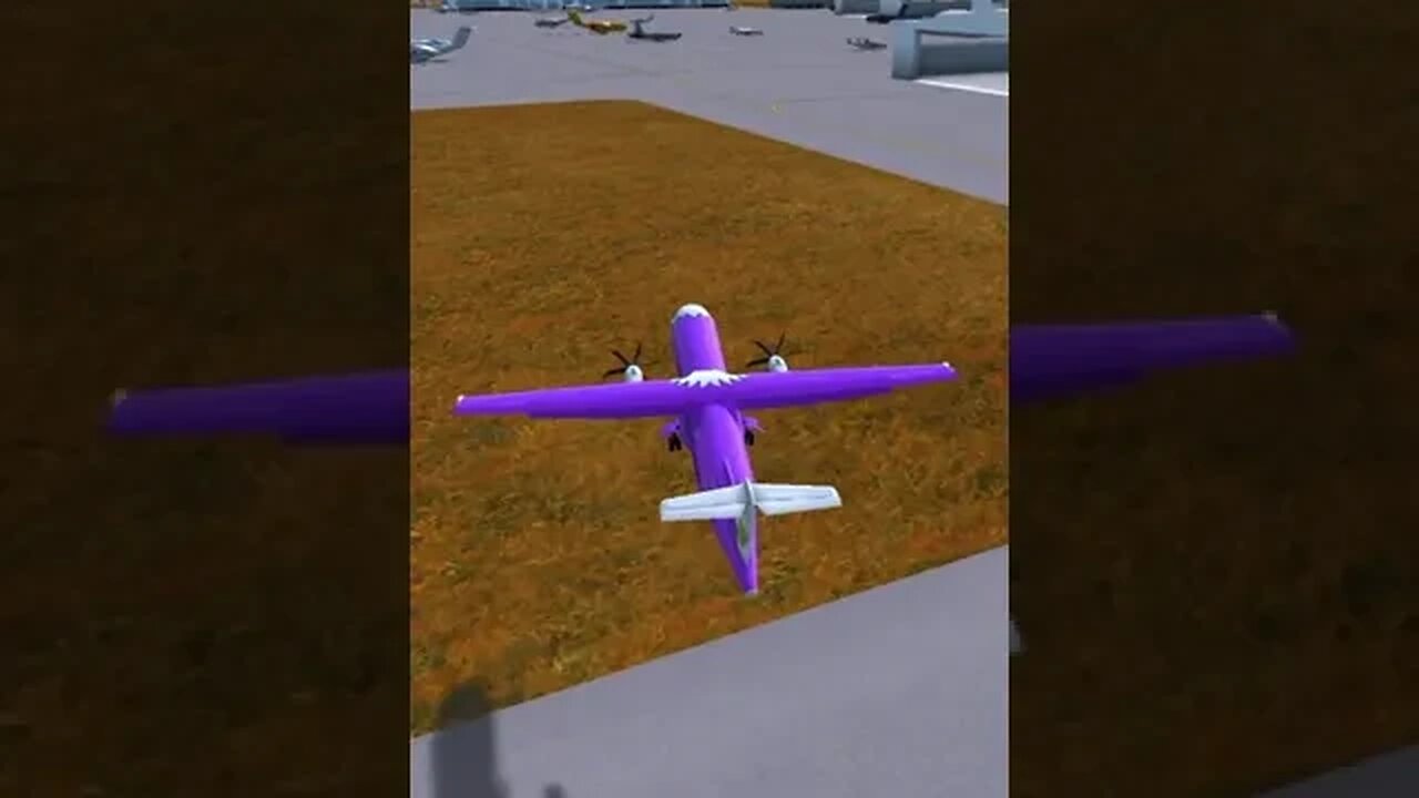 Trying to land on other vehicles | Turboprop Flight Simulator #shorts