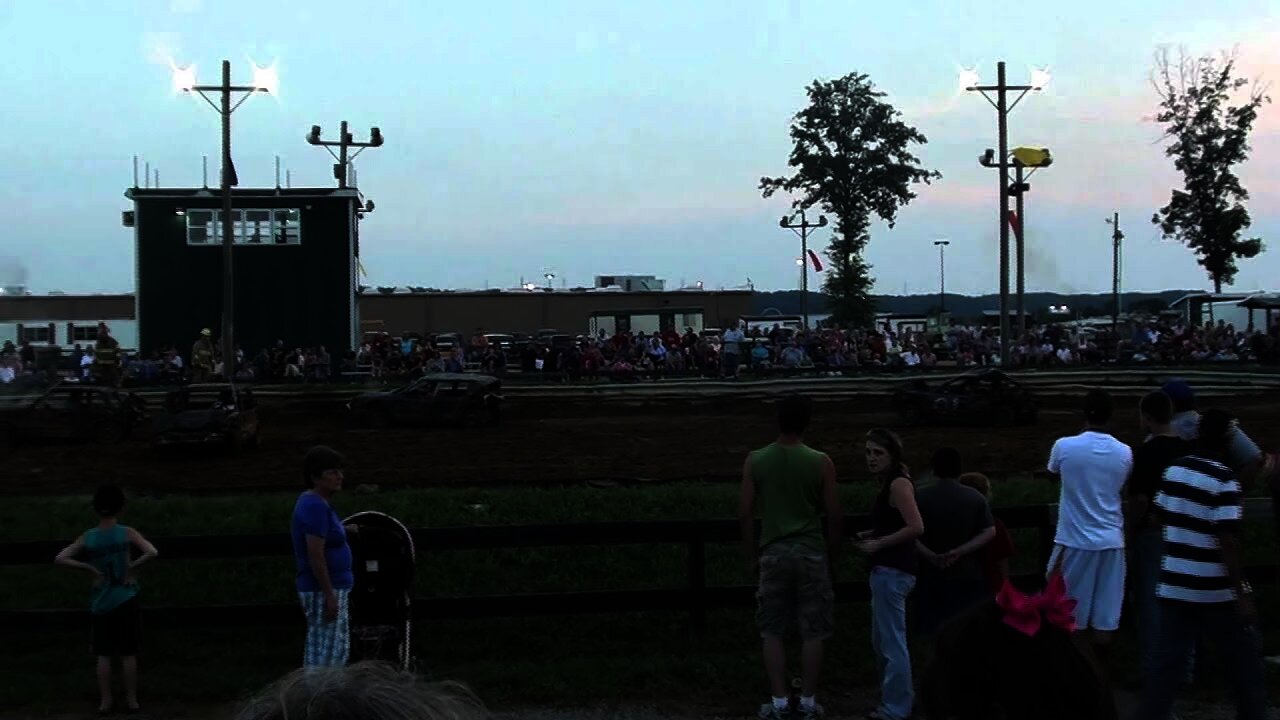 Carrolton KY mini stock car demo derby 6-11-11