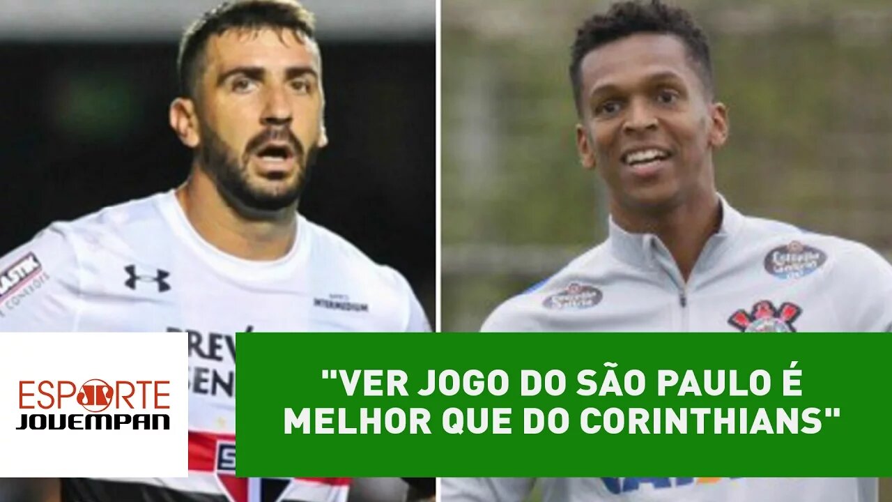 "Ver jogo do São Paulo é melhor que do Corinthians", diz Bruno