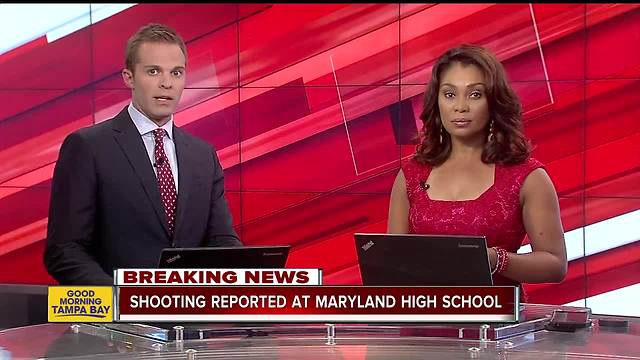 Shooting reported at high school in Maryland