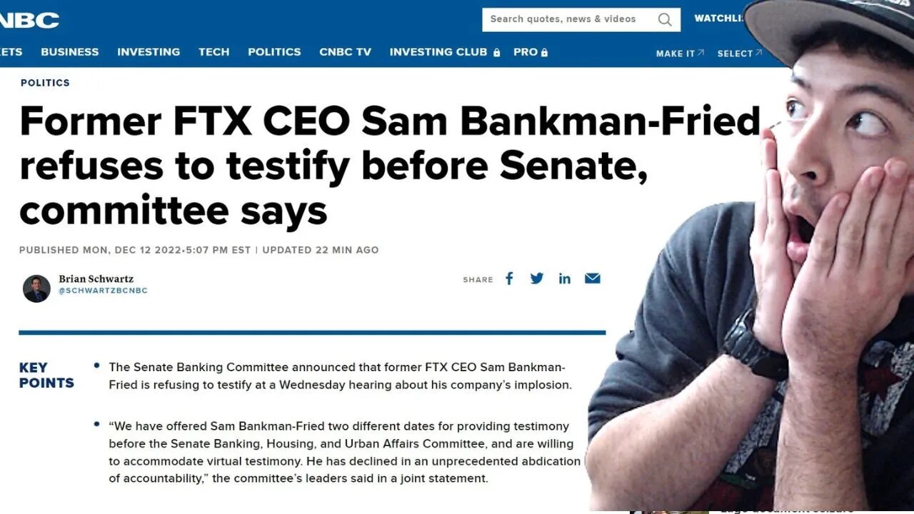FORMER FTX CEO SAM BANKAM FRIED REFUSES TO TESTIFY FOR SCAMS