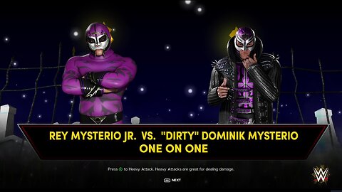 WWE 2k24 Rey Mysterio vs Dominik Mysterio Masked