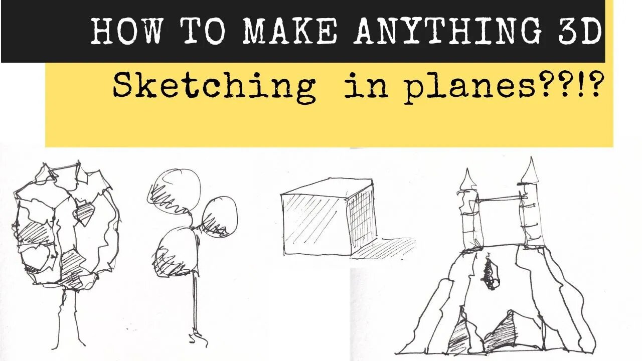 How to DRAW ANYTHING in 3D // Sketching in Planes