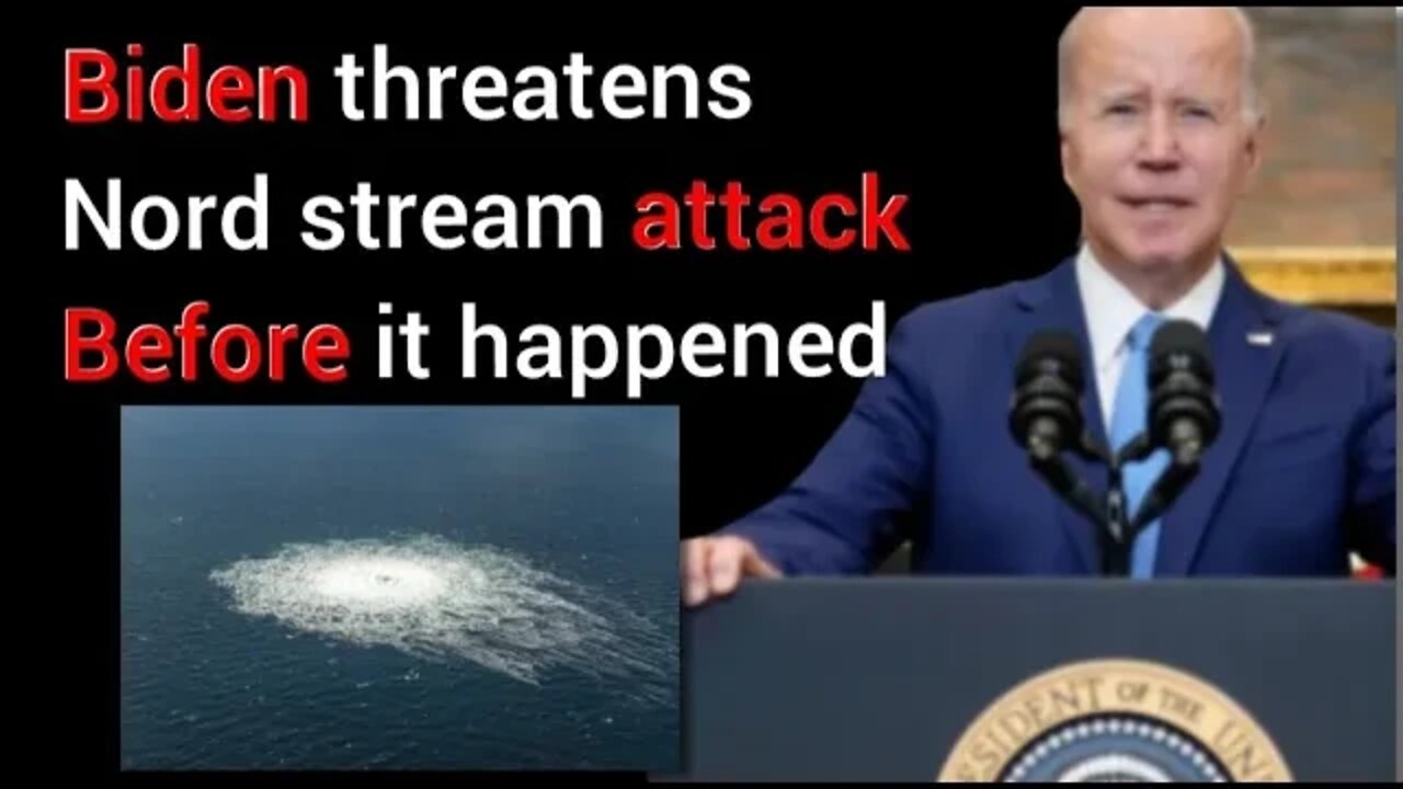 WATCH: Biden THREATENS Nord Stream 2 Pipeline attack BEFORE it happened