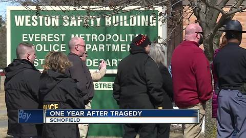 Community remember victims killed in shootings one year ago