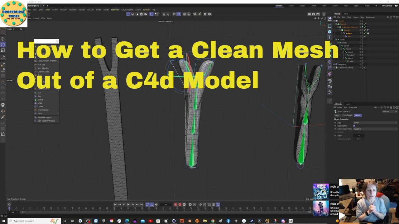 How to Get a Clean Mesh Out of a C4d Model