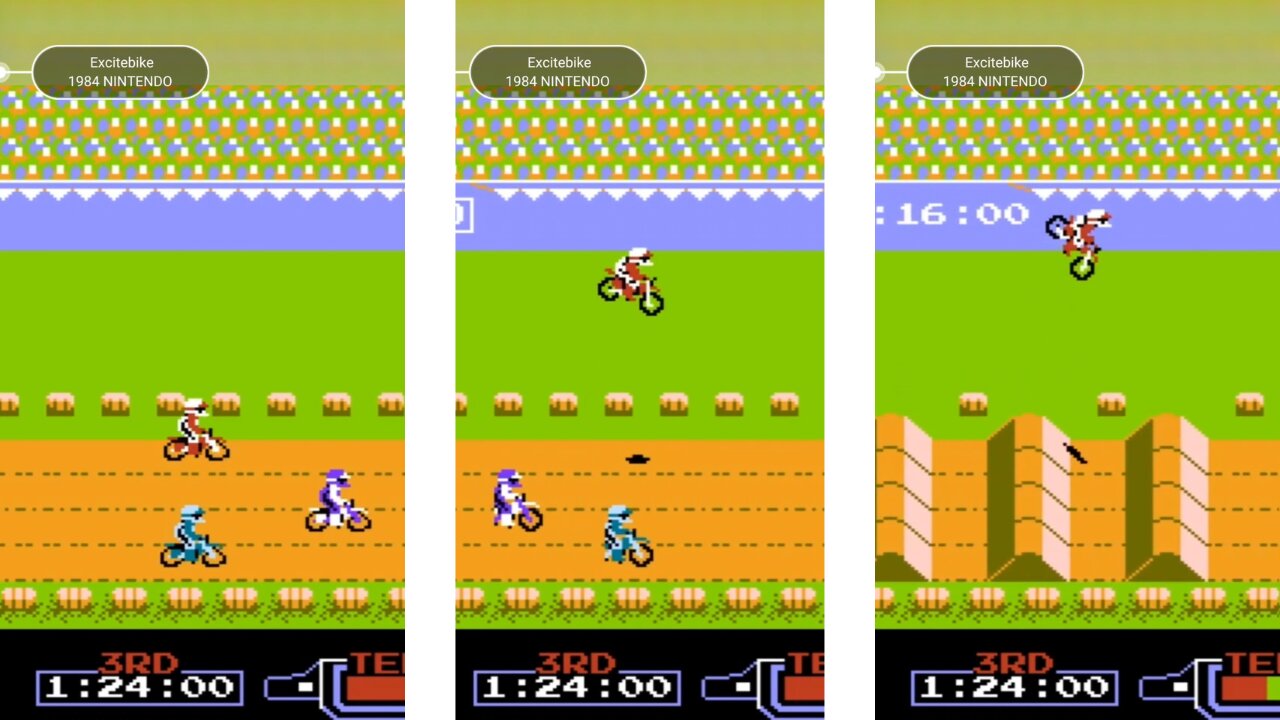 retro super game on nintendo about motorcycle racing🤗🤗🚲🛵🏍️