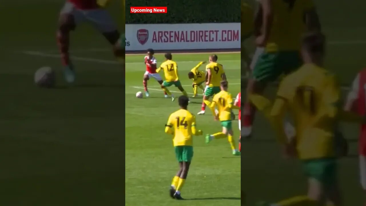 Myles Lewis-Skelly, just a 15-year-old at the time, with an outrageous run for the Arsenal U18s