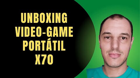 UNBOXING do video game PORTATIL HANDHEL X70 ele é TOP DEMAIS