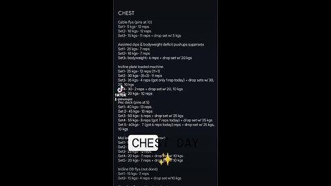 CHEST DAY ✨✨✨