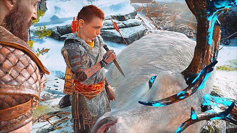 Kratos & Atreus Hunt for Deer - God of War