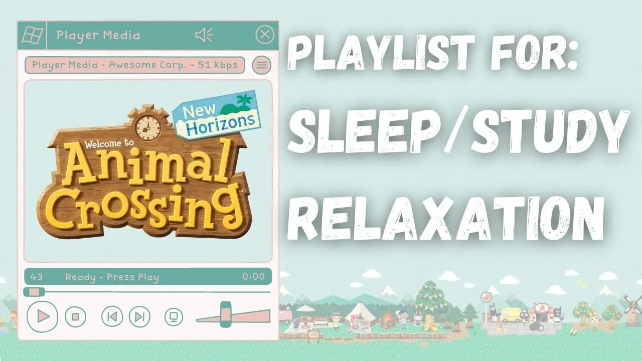 Animal Crossing New Horizons Music Playlist for Sleep/Study/Relaxing