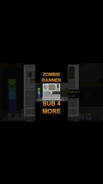 Minecraft: How To Make A Zombie Banner