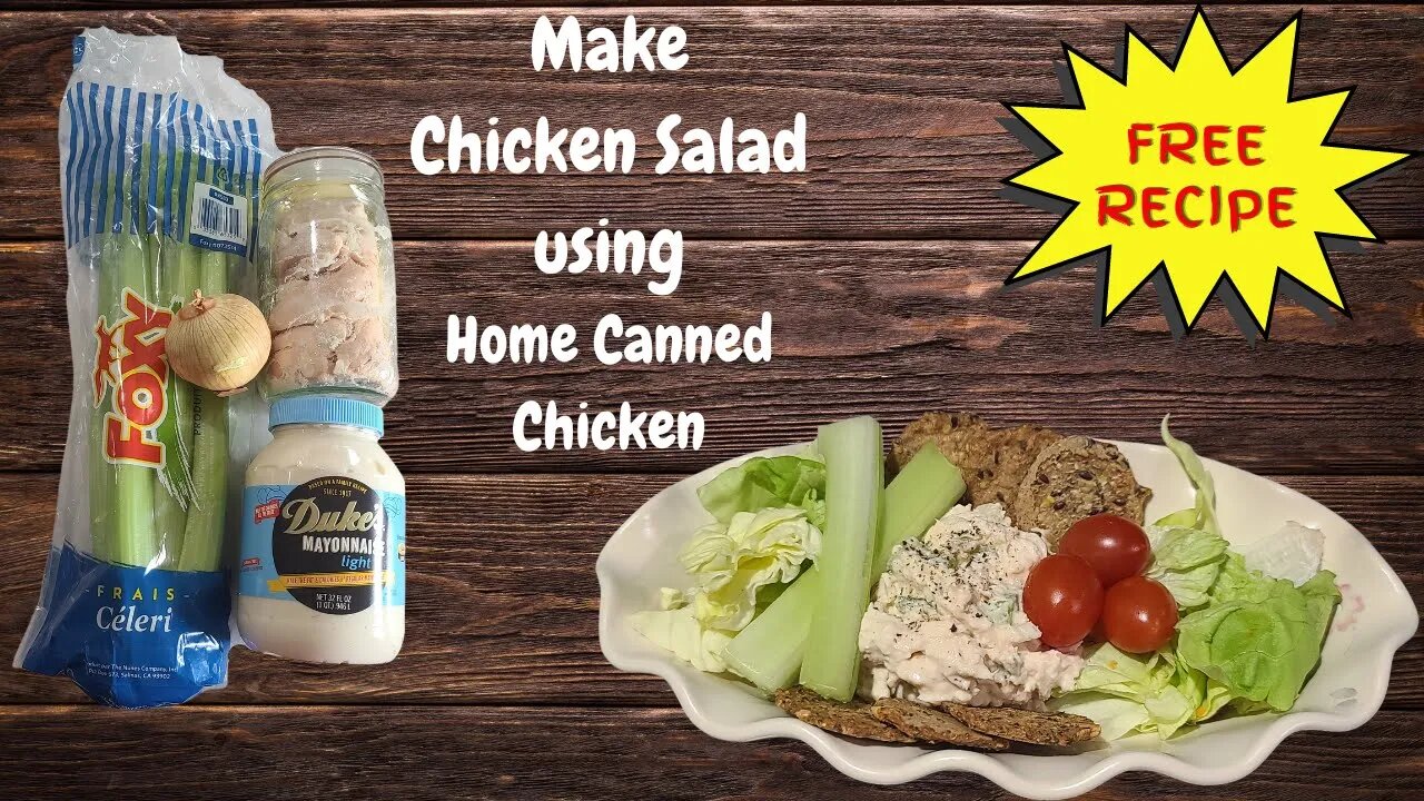 Making Chicken Salad from Home Canned Chicken