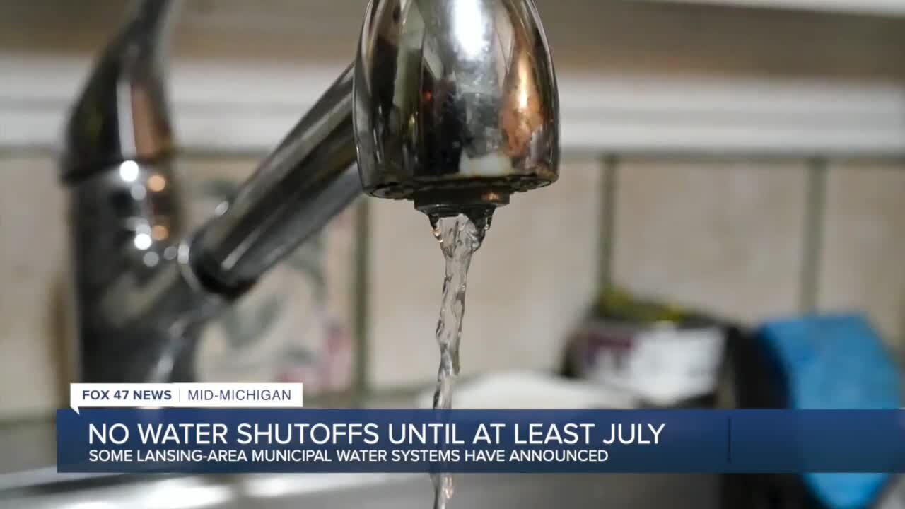 Some Lansing-area municipal water systems are holding off on water shutoffs until July