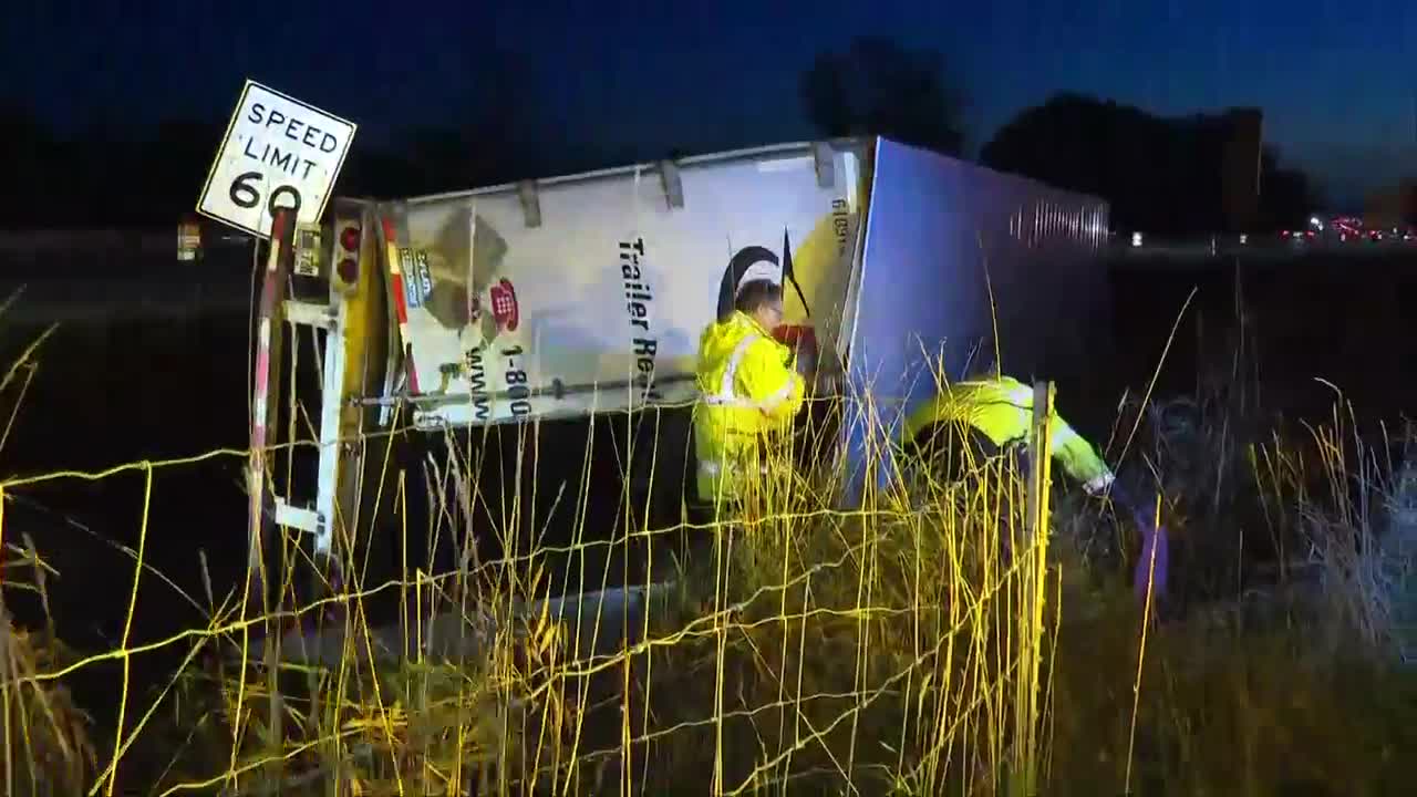 Semi rolled on EB I-94