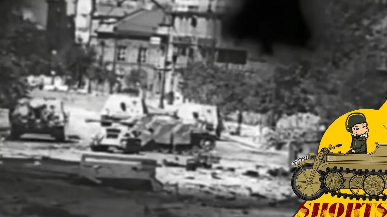 Sturmpanzer "Brummbär" in heavy fighting Warsaw #shorts 20