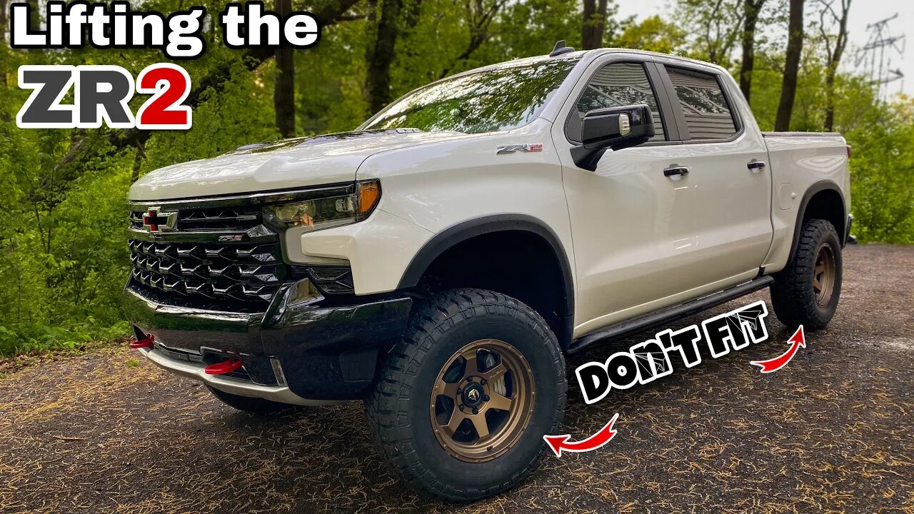 Lifting my 2022 ZR2 Silverado to Fit 35” Tires