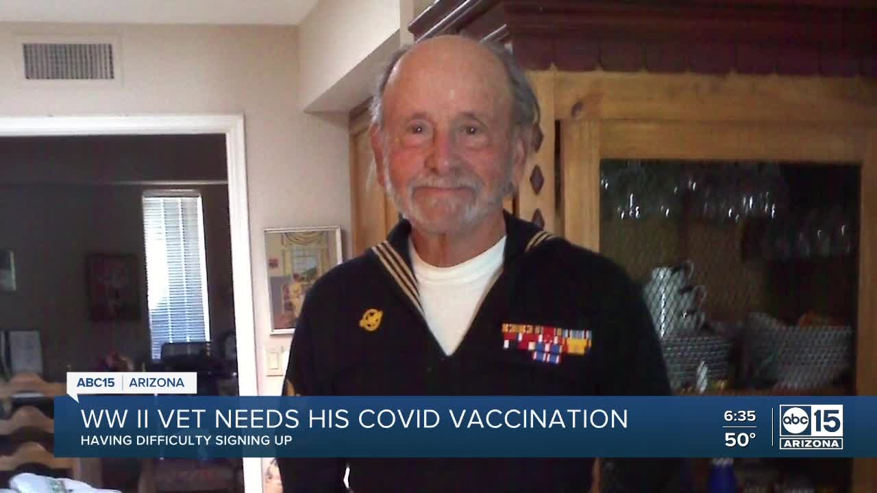 State steps in to make sure WWII veteran receives his COVID-19 vaccinations