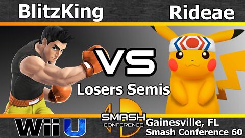 BlitzKing (Little Mac) vs. GoTE|Rideae (Pikachu) - Losers Semis - SC60