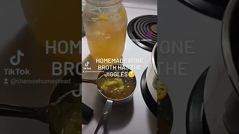 When you make homemade bone broth, it gets the jiggles! #bonebroth #fromscratch