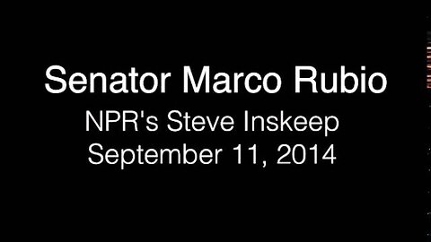 NPR: Rubio Responds to Obama's Strategy to Defeat ISIL