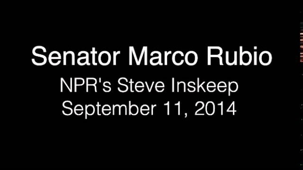 NPR: Rubio Responds to Obama's Strategy to Defeat ISIL