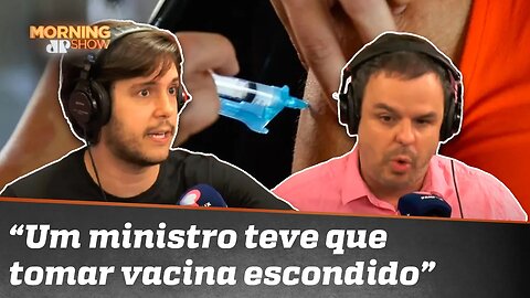 Adrilles e Joel TRETAM sobre ritmo da vacinação