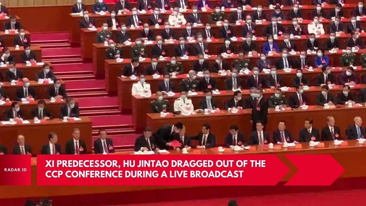 Xi has his predecessor Hu Jintao dragged out of the CCP conference during a live broadcast