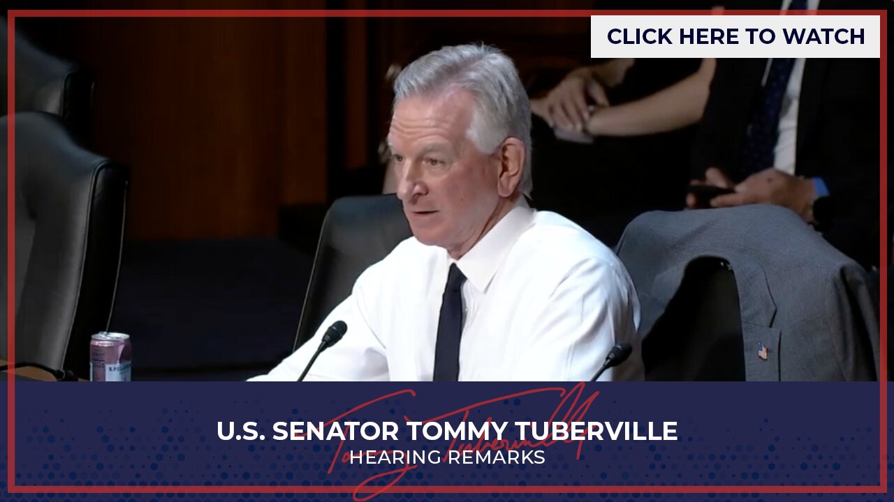 Senator Tuberville Questions National Security at the Southern Border and Recruitment Crisis