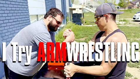 Utah Gun Guy Tries Arm Wrestling!! (Epic Comeback!)