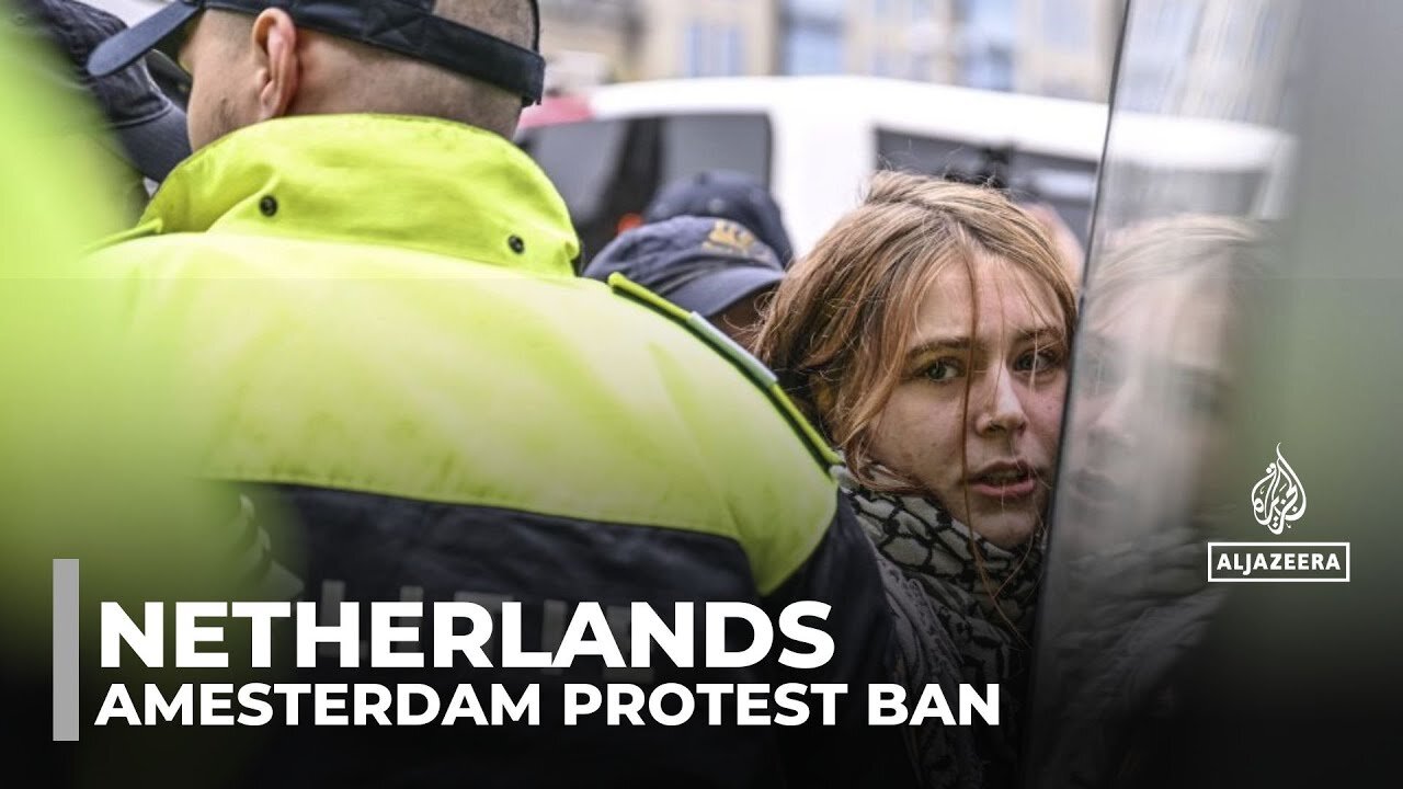 Amsterdam police arrest pro-Palestine demonstrators for defying protest ban