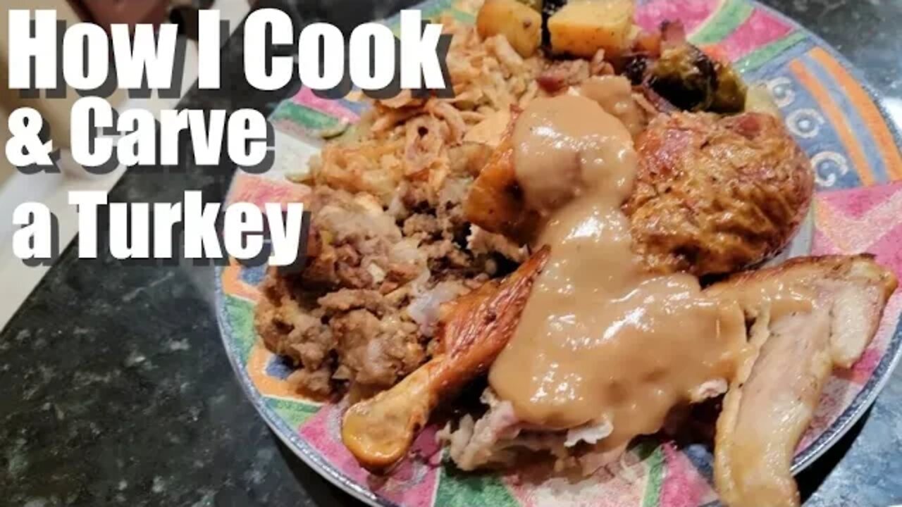 How To Cook a Turkey, step by step. Includes carving step by step