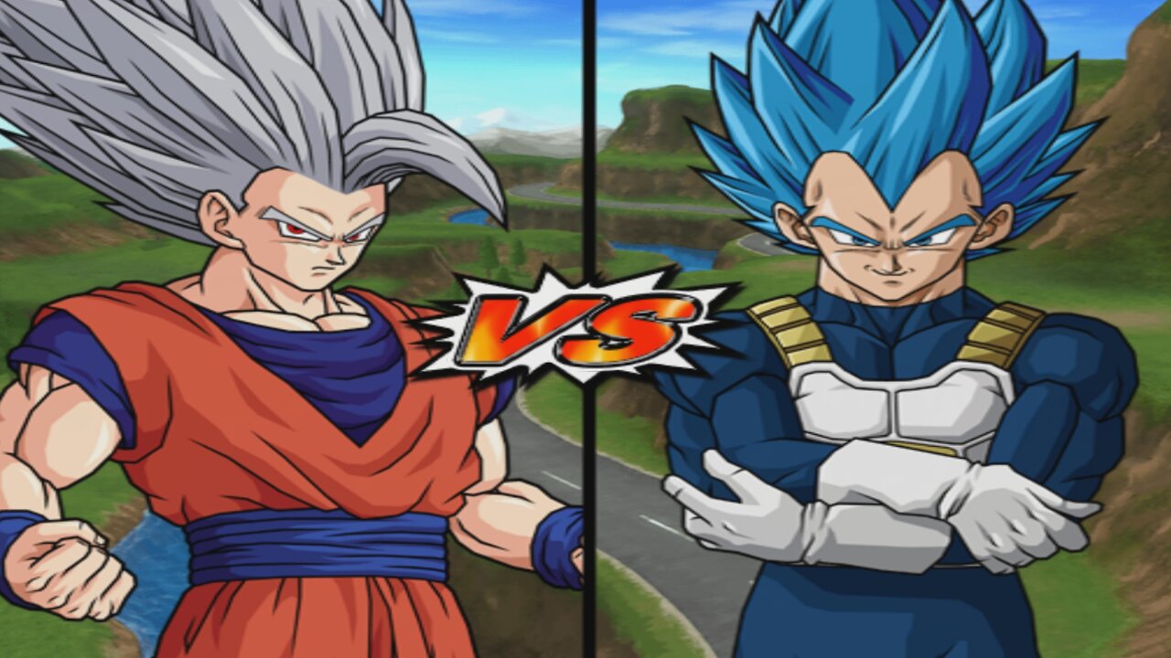 Beast Gohan VS SSBE Vegeta - DBZ Budokai Tenkaichi 4