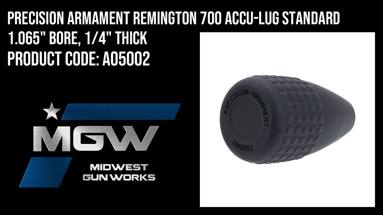 Precision Armament TBK-6 Oversize Tactical Aluminum Bolt Knob, 5/16"x24 Thread - A05002
