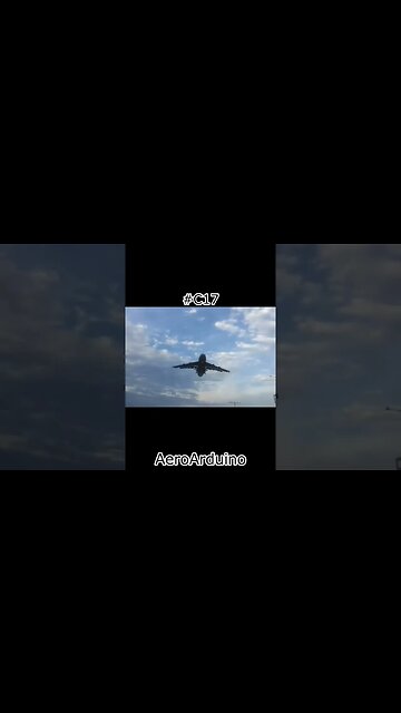 Couldn't Believe As I Saw Giant #C17 GlobeMaster #Flying Over My Head #Aviation #AeroArduino