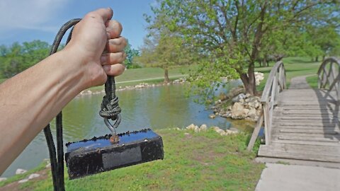 MAGNET FISHING CITY PARK PONDS