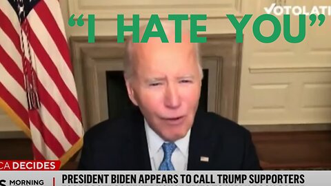 Proof Biden Meant that Voters are Pieces of Garbage