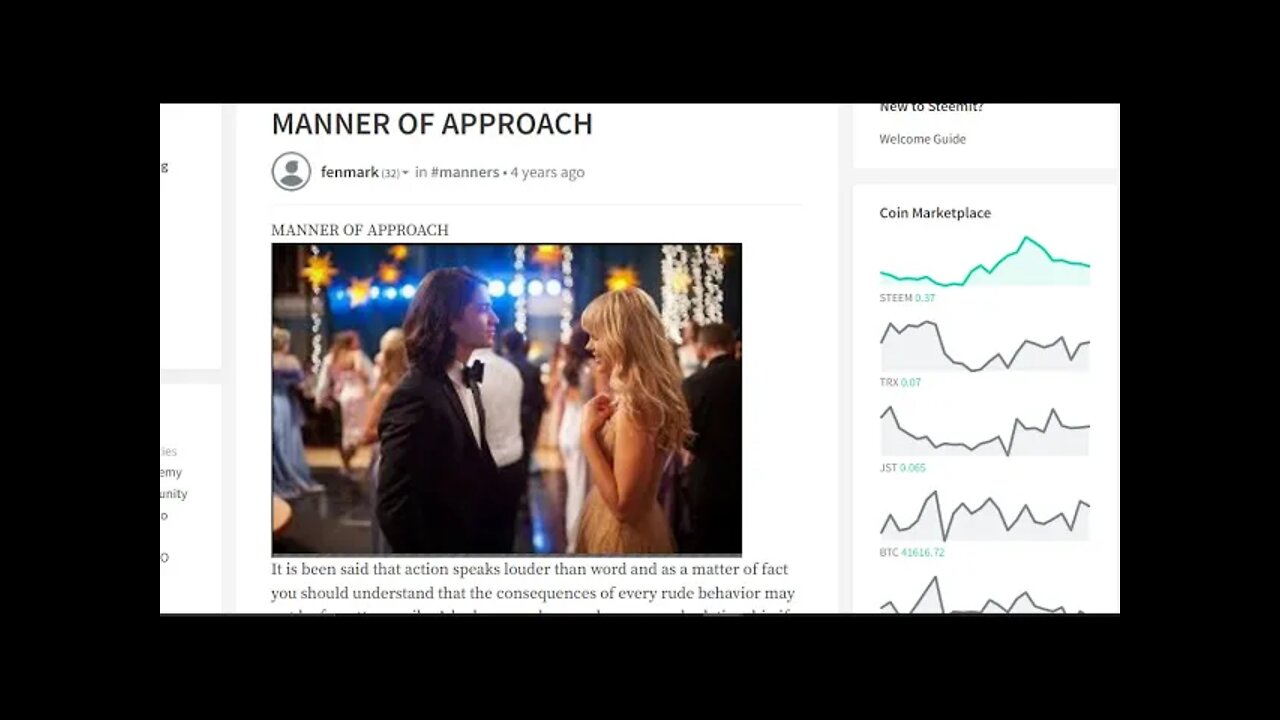 It's All About Your Manner Of Approach....