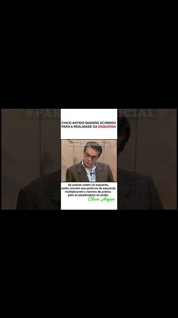 CHICO ANYSIO QUANDO CAIU NA REALIDADE DA ESQUERDA #shorts