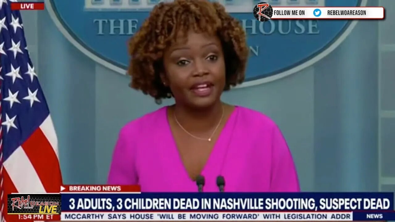 Karine Jean Pierre blames Repiblicans for the Nashville School Massacre