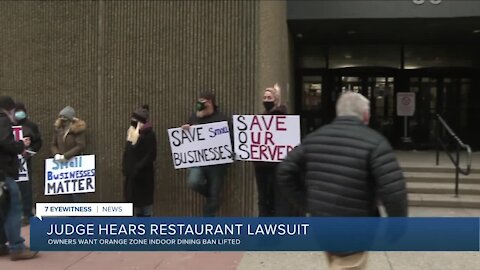 Restaurants fight to reopen in orange zone