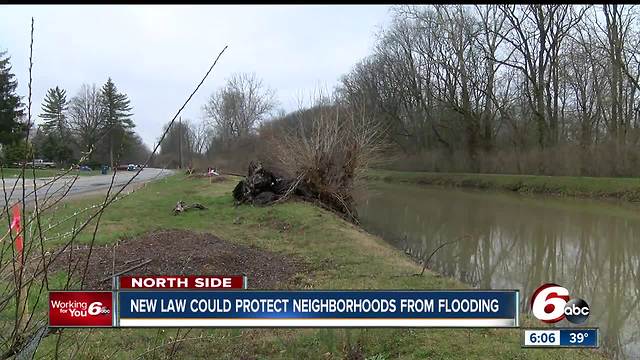 New law could protect two Indy neighborhoods from flooding