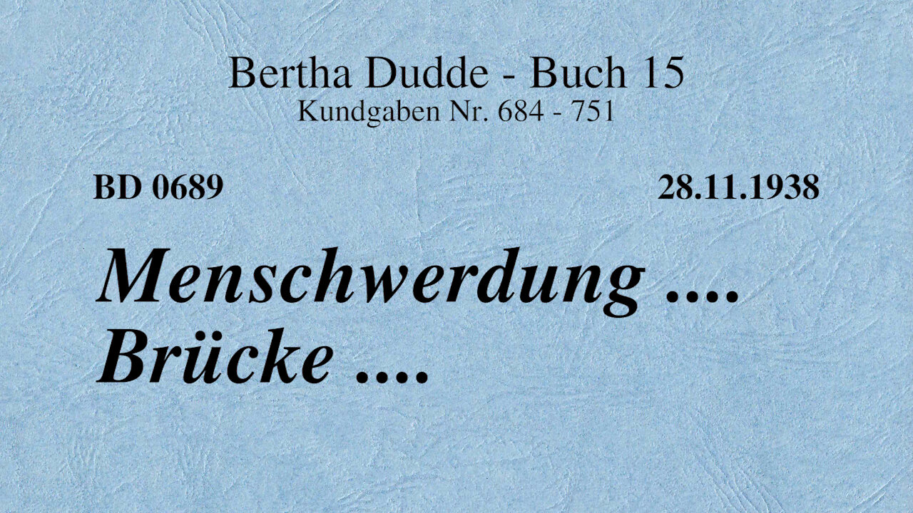 BD 0689 - MENSCHWERDUNG .... BRÜCKE ....