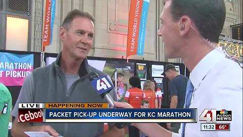 Packet pick-up underway for KC Marathon