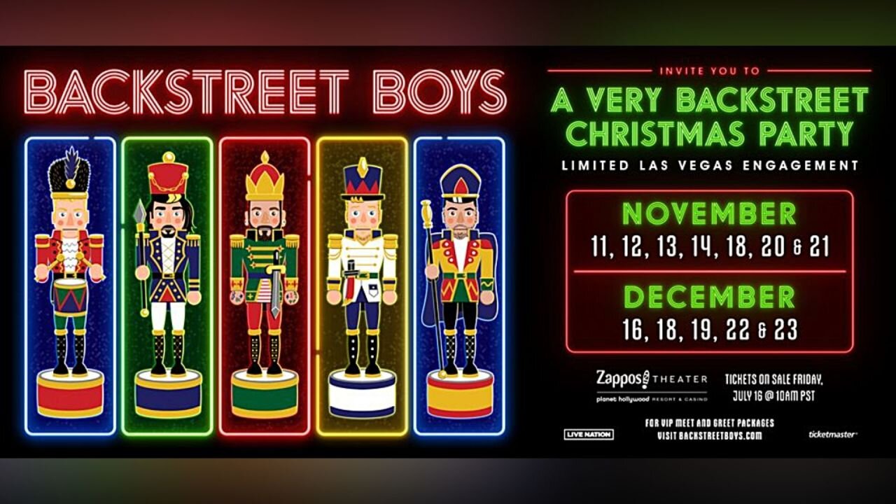 Backstreet Boys returning to Las Vegas Strip for 2021 holiday series