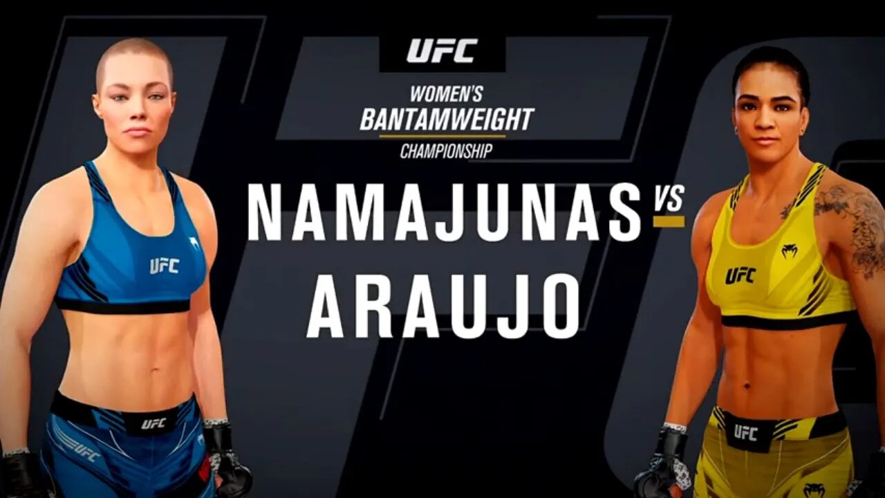 EA Sports UFC 4 Gameplay Viviane Araujo vs Rose Namajunas